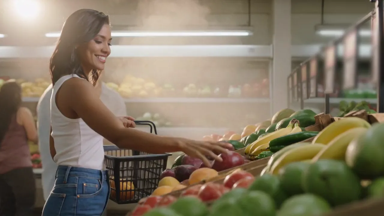 Comercial de Supermercado Bom Dia passando na tela